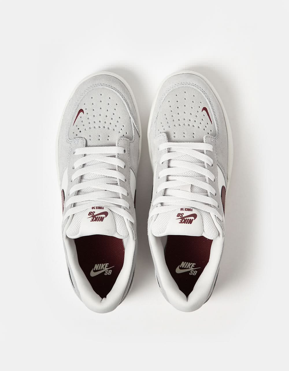 Nike SB Force 58 platinum tint grey-dark team red