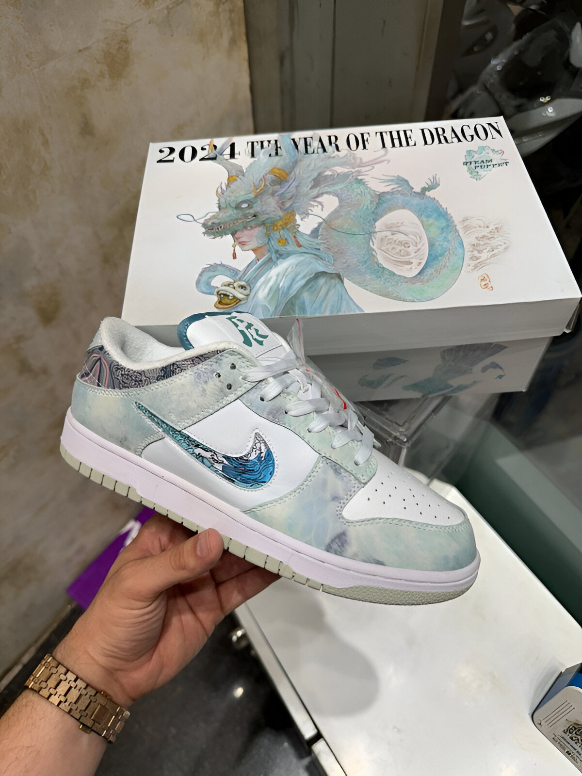 Nike Sb Dunk Low Year Of The Dragon "Steam Puppet"