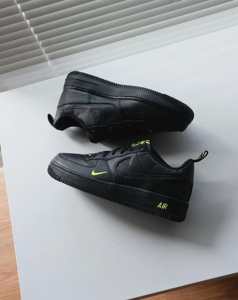 Nike Af1 Low Black "Volt"