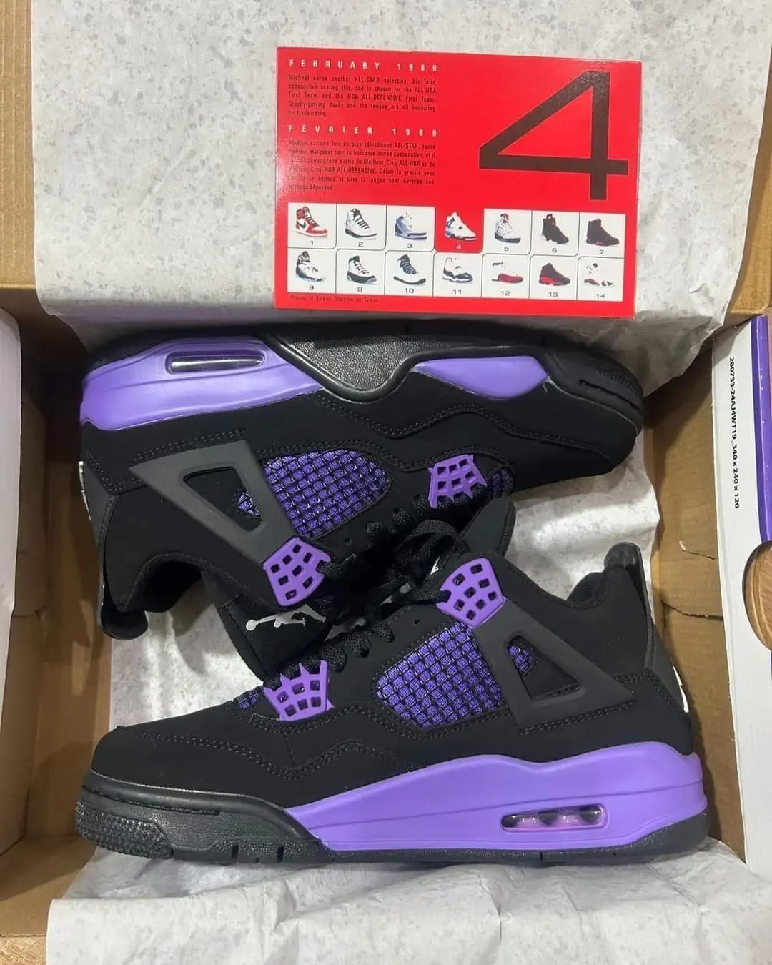 Nike Aj4 Retro "Purple Thunder"